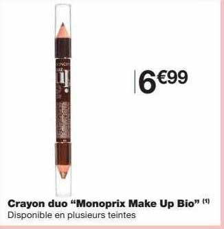 crayon duo "monoprix make up bio"