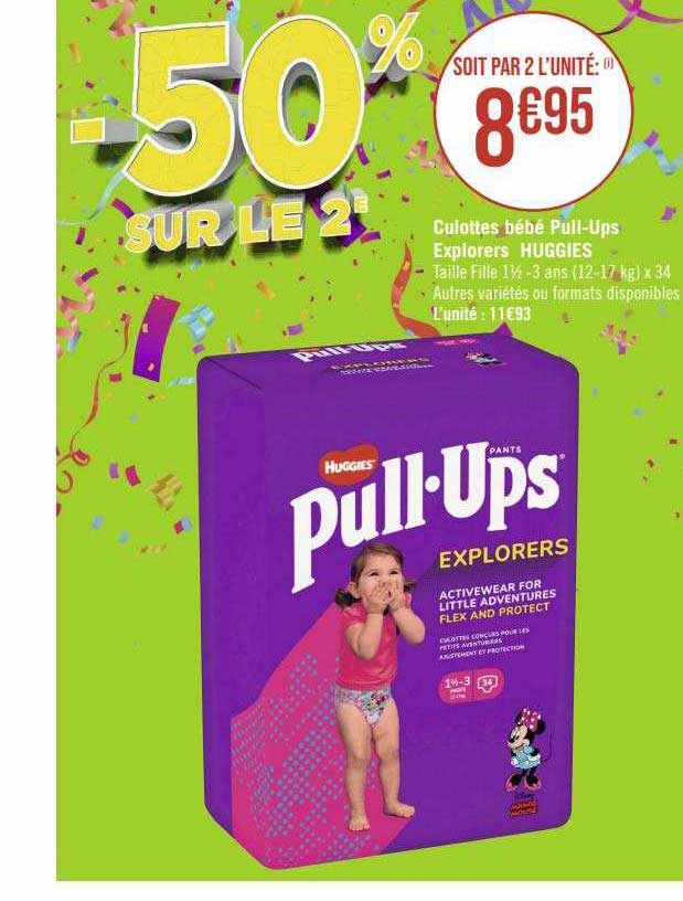 culottes bébé pull-ups explorers huggies