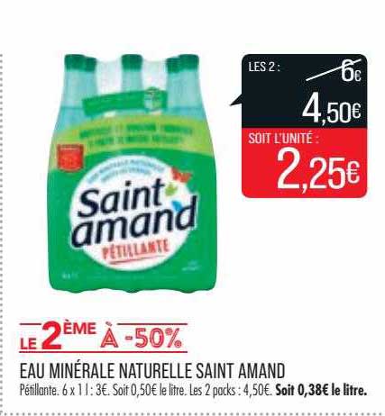 Eau Minérale Naturelle Saint Amand