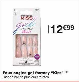 faux ongles gel fantasy "kiss"