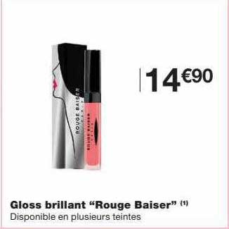 gloss brillant "rouge baiser"
