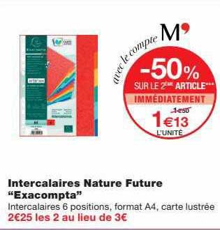 intercalaires nature future "exacompta"