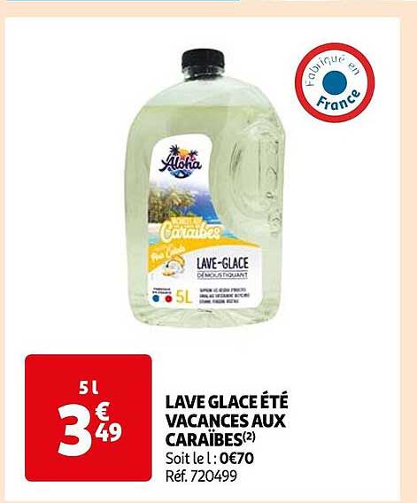 lave glace été vacances aux caraïbes