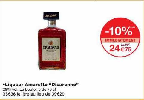 Liqueur Amaretto "disaronno"
