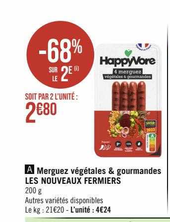 merguez végétales & gourmandes les nouveaux fermiers