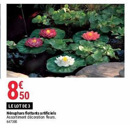 nénuphars flottants artificiels