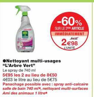 nettoyant multi-usages "l'arbre verte"