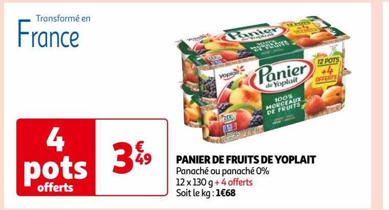 Panier De Fruits De Yoplait