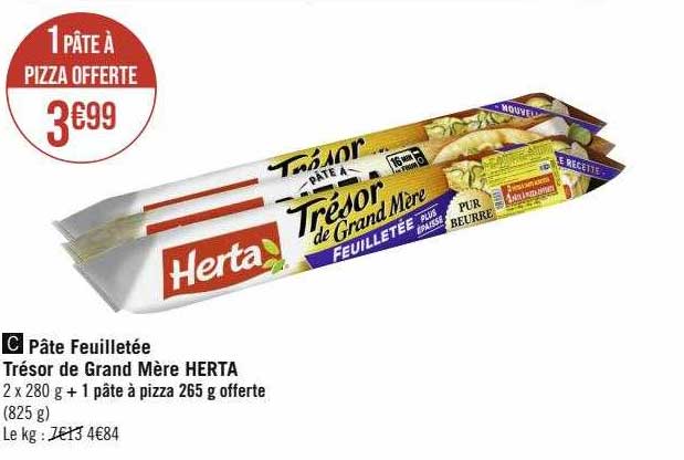 pâte feuilletée trésor de grand mère herta