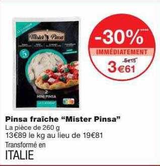 pinsa fraîche "mister pinsa"