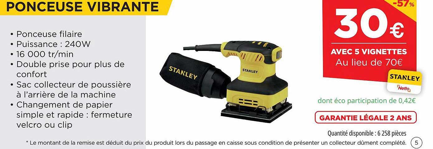 ponceuse vibrante stanley
