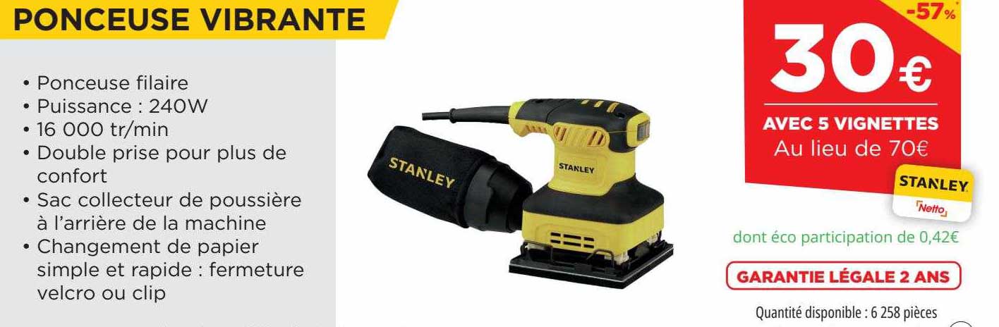 ponceuse vibrante stanley