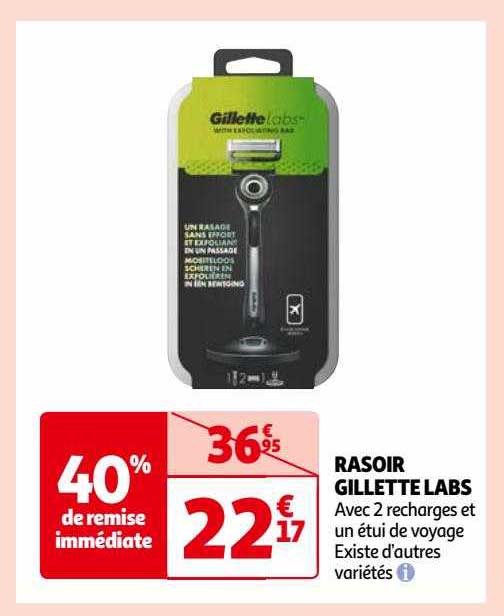 rasoir gillette labs
