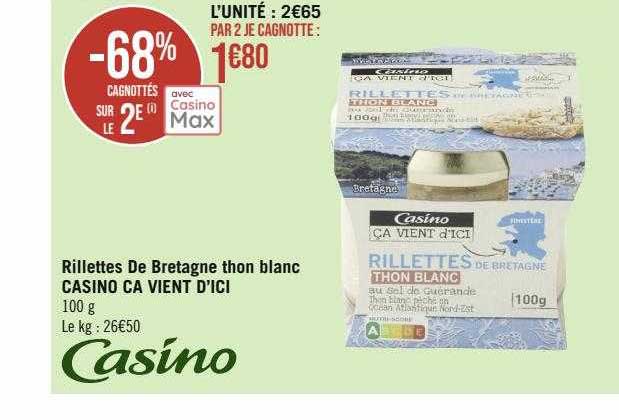 rillettes de bretagne thon blanc casino ça vient d'ici