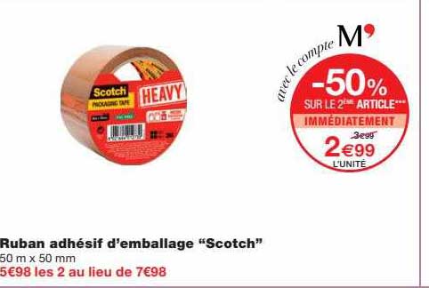 ruban adhésif d'emballage "scotch"