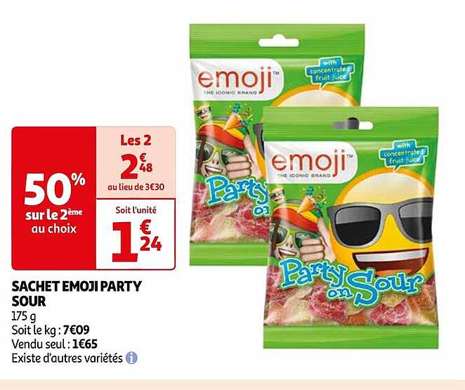 Sachet Emoji Party Sour