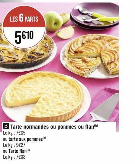 tarte normandes ou pommes ou flan ou tarte aux pommes ou tarte flan