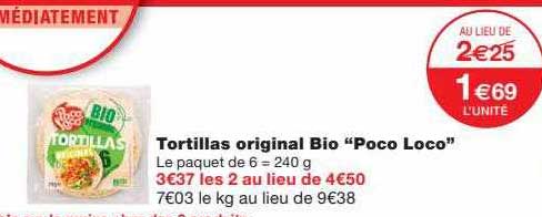 tortillas original bio "poco loco"