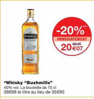 Whisky "bushmills"