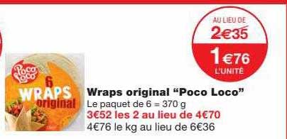 wraps original "poco loco"