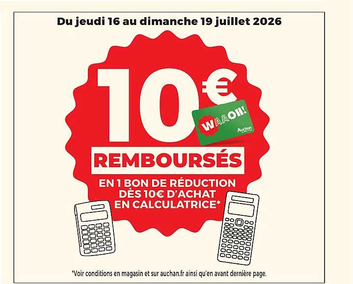 10€ REMBOURSÉS