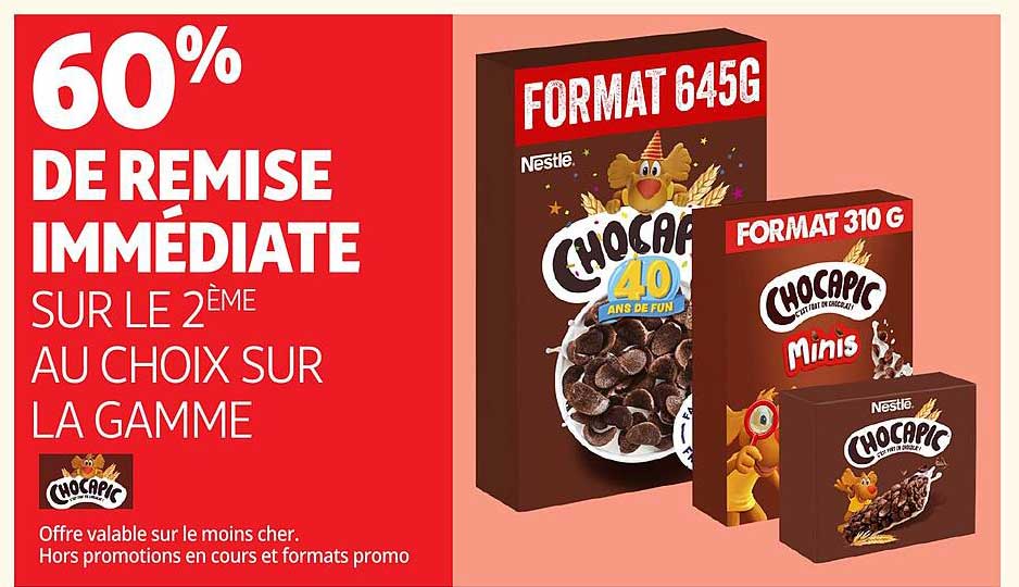 60% DE REMISE IMMÉDIATE