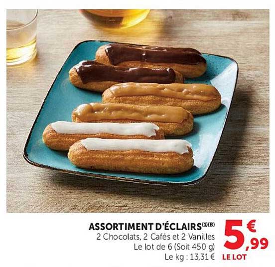 ASSORTIMENT D'ÉCLAIRS