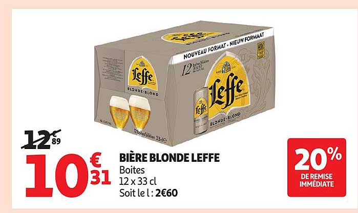BIÈRE BLONDE LEFFE
