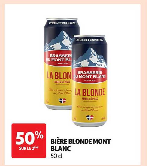 Bière blonde Mont Blanc