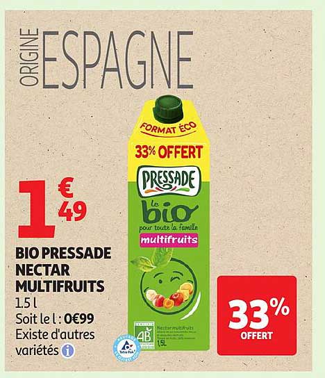 BIO PRESSADE NECTAR MULTIFRUITS