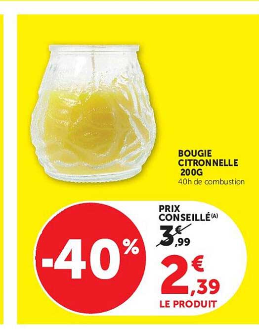 BOUGIE CITRONNELLE