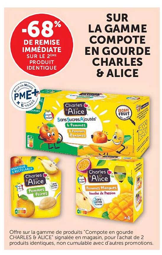Charles & Alice Compote en gourde