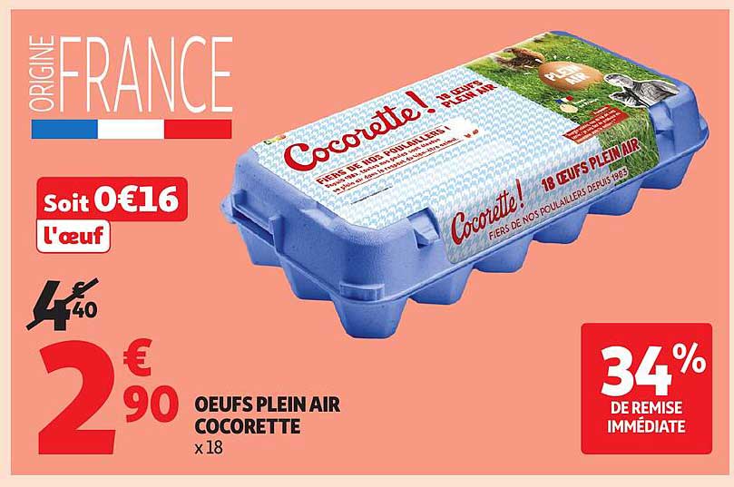 Cocorette Oeufs plein air