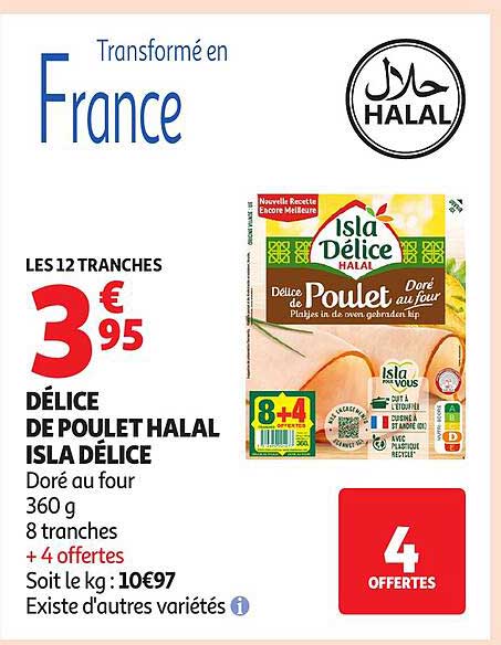 Délice de poulet halal Isla Délice