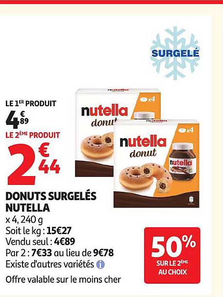 DONUTS SURGELÉS NUTELLA