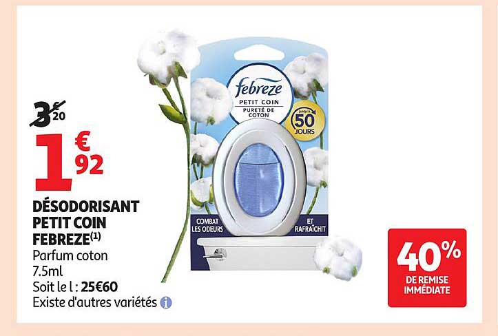 Febreze Petit Coin Parmun coton
