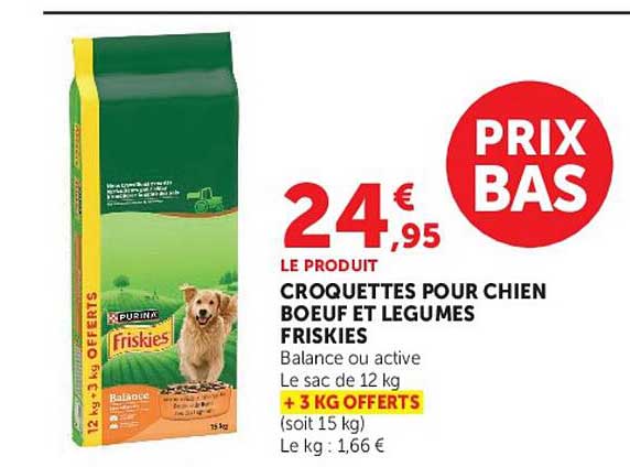 Friskies Croquettes pour chien boeuf et légumes