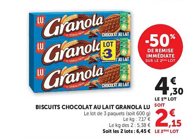 Granola L'original Chocolat au lait