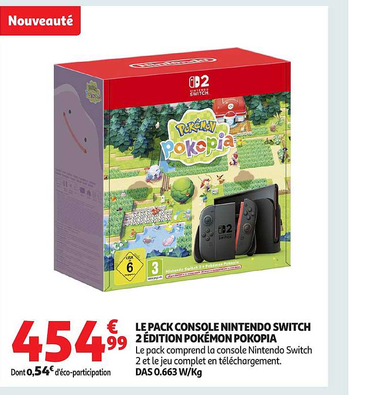 LE PACK CONSOLE NINTENDO SWITCH 2 ÉDITION POKÉMON POKOPIA