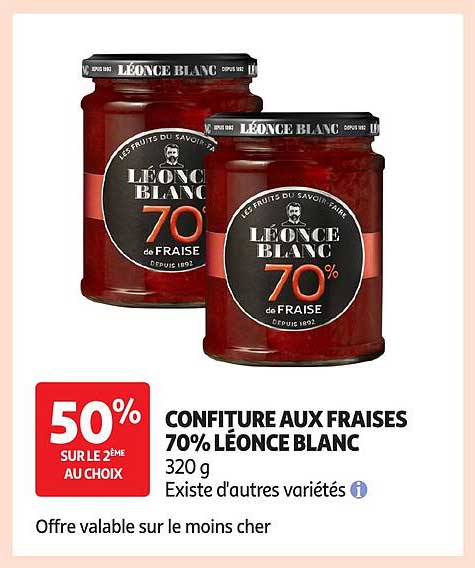 LEONCE BLANC 70% de FRAISE