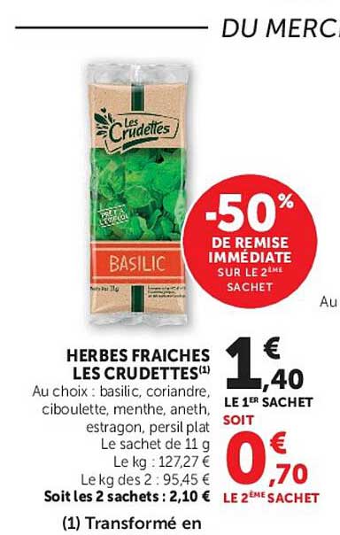 Les Crudettes Basilic