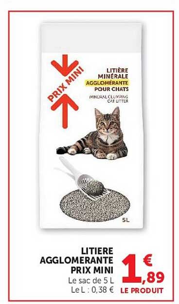 LITIÈRE AGGLOMÉRANTE