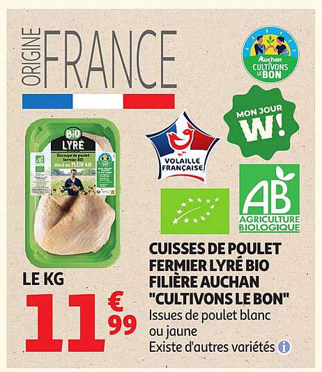 LIVRÉ BIO FILIÈRE AUCHAN