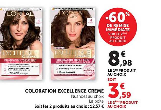 L'ORÉAL PARIS COLORATION EXCELLENCE CRÈME