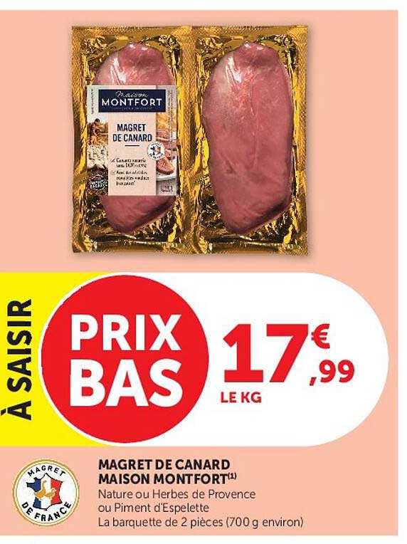 Maison Montfort Magret de Canard