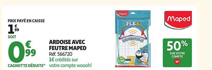 Maped Ardoise avec feutre