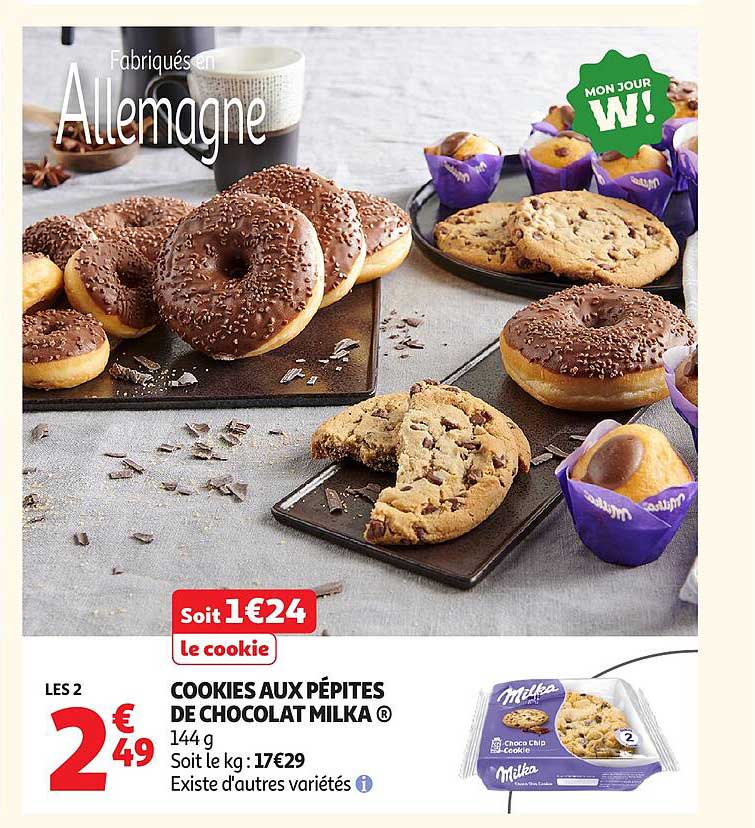Milka Cookies aux pépites de chocolat