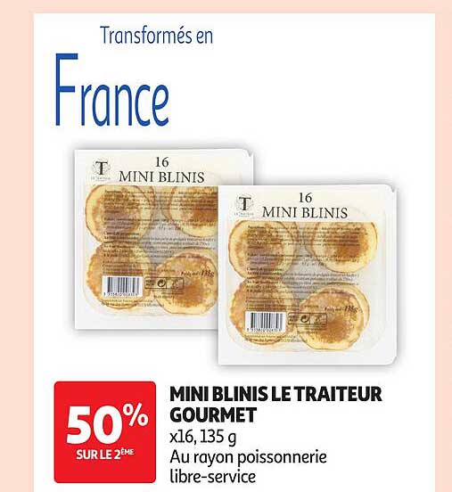 MINI BLINIS LE TRAITEUR GOURMET
