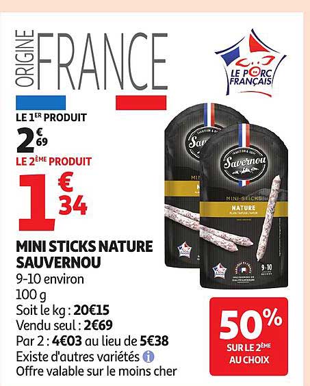 MINI STICKS NATURE SAUVERNOU