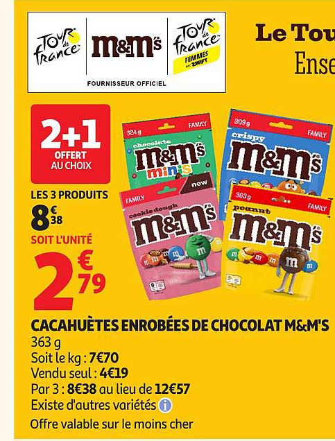 M&M's Cacahuètes enrobées de chocolat
